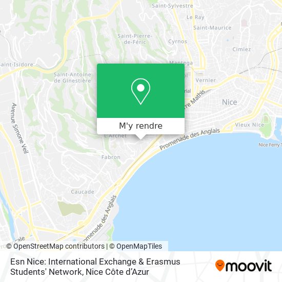Esn Nice: International Exchange & Erasmus Students' Network plan