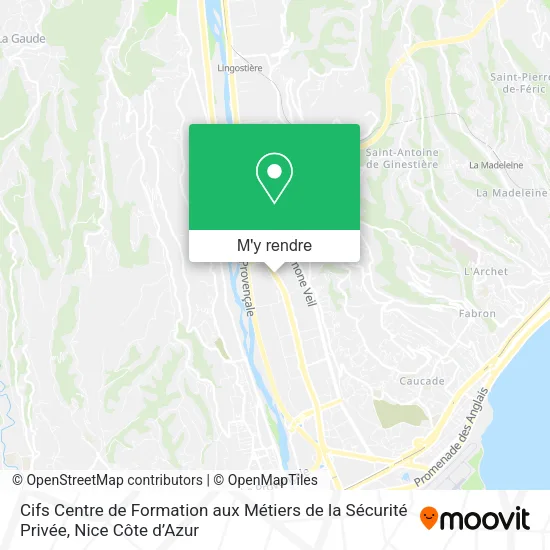 Cifs Centre de Formation aux Métiers de la Sécurité Privée plan