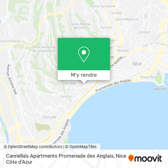 Cannella's Apartments Promenade des Anglais plan