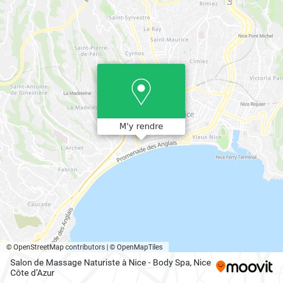 Salon de Massage Naturiste à Nice - Body Spa plan