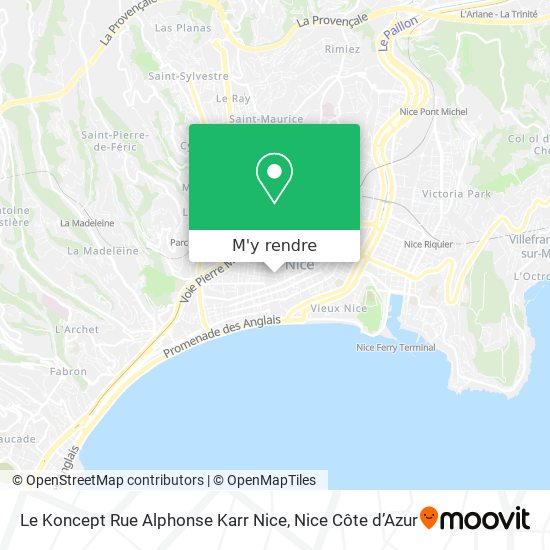 Le Koncept Rue Alphonse Karr Nice plan