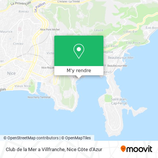 Club de la Mer a Villfranche plan