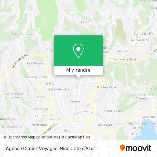 Agence Cimiez Voyages plan