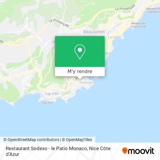 Restaurant Sodexo - le Patio Monaco plan