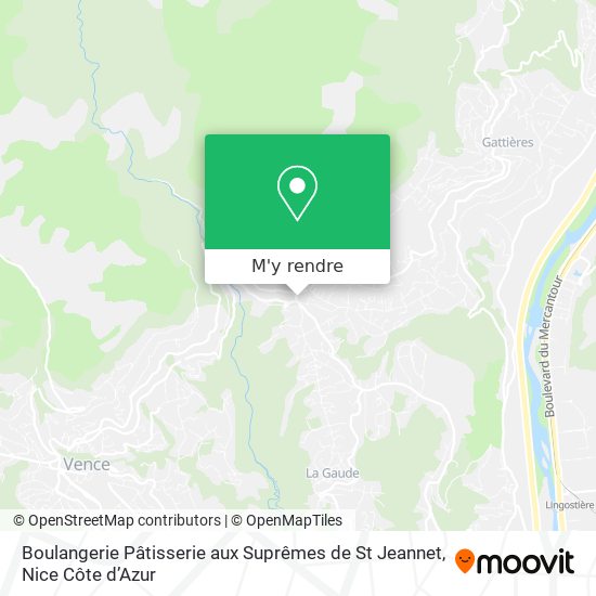 Boulangerie Pâtisserie aux Suprêmes de St Jeannet plan