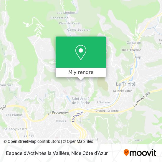 Espace d'Activités la Vallière plan