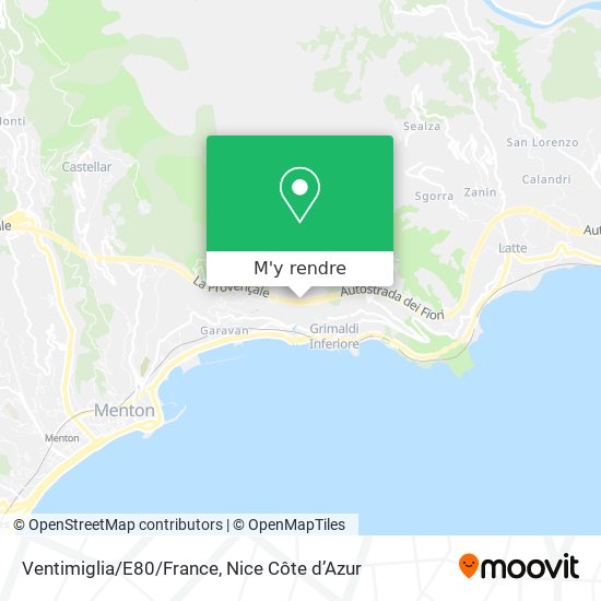 Ventimiglia/E80/France plan