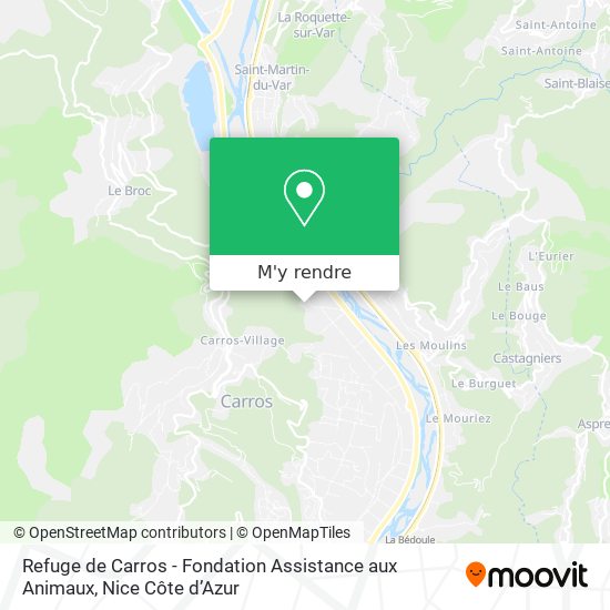 Refuge de Carros - Fondation Assistance aux Animaux plan