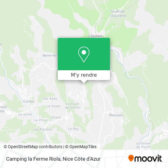 Camping la Ferme Riola plan