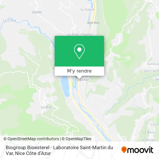 Biogroup Bioesterel - Laboratoire Saint-Martin du Var plan