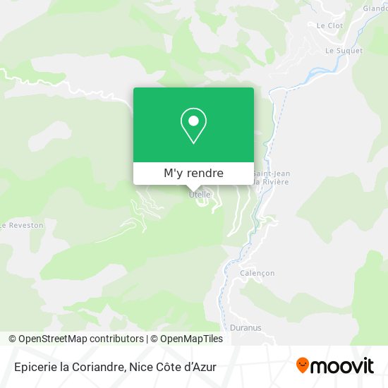 Epicerie la Coriandre plan
