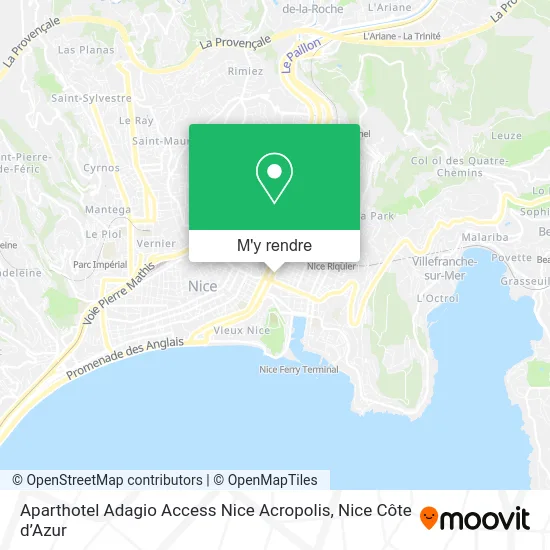 Aparthotel Adagio Access Nice Acropolis plan