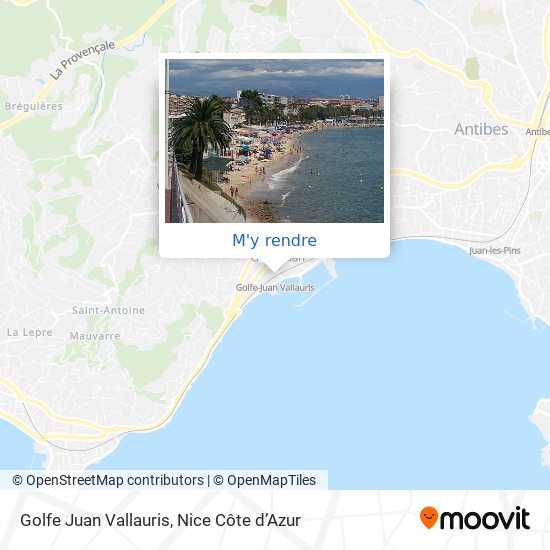 Golfe Juan Vallauris plan