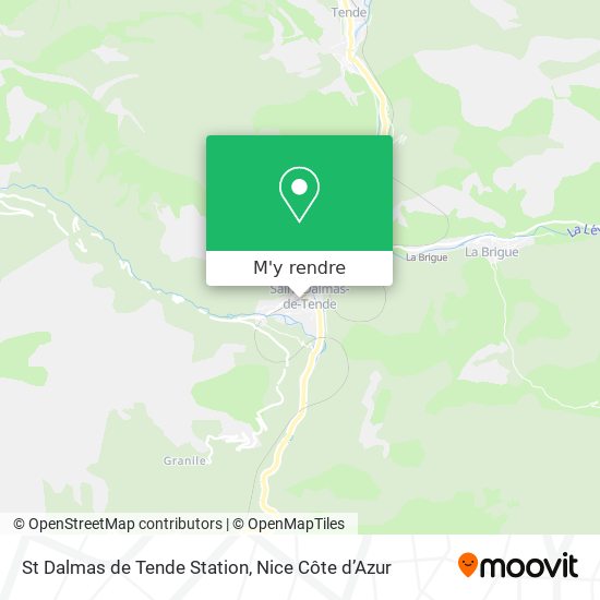 St Dalmas de Tende Station plan