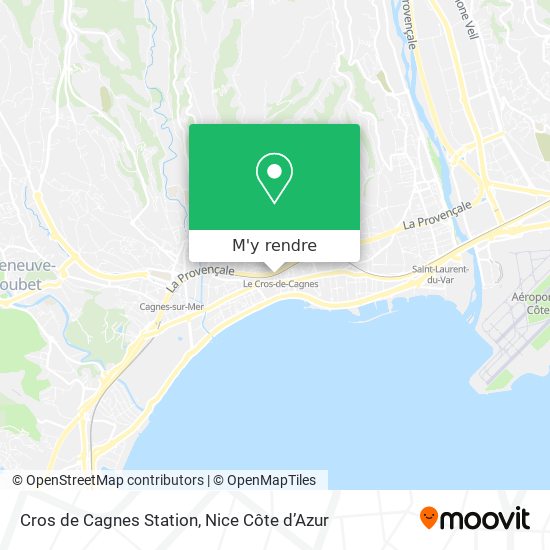 Cros de Cagnes Station plan
