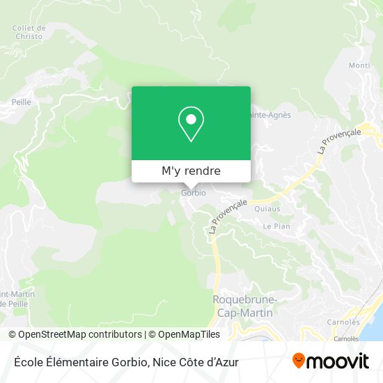 École Élémentaire Gorbio plan