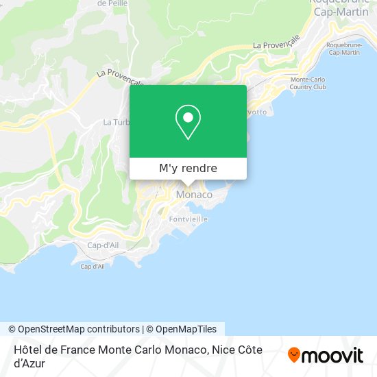 Hôtel de France Monte Carlo Monaco plan