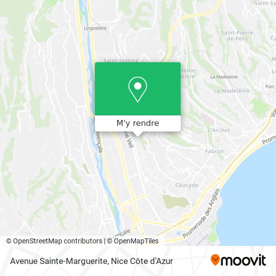 Avenue Sainte-Marguerite plan