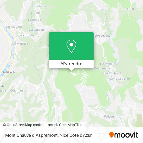 Mont Chauve d Aspremont plan