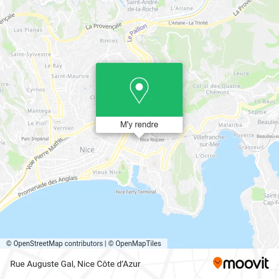 Rue Auguste Gal plan