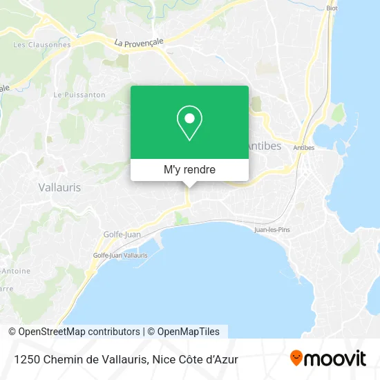 1250 Chemin de Vallauris plan