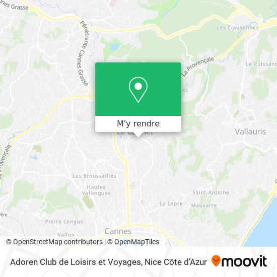Adoren Club de Loisirs et Voyages plan