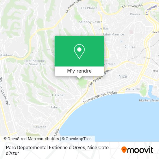 Parc Dépatemental Estienne d'Orves plan