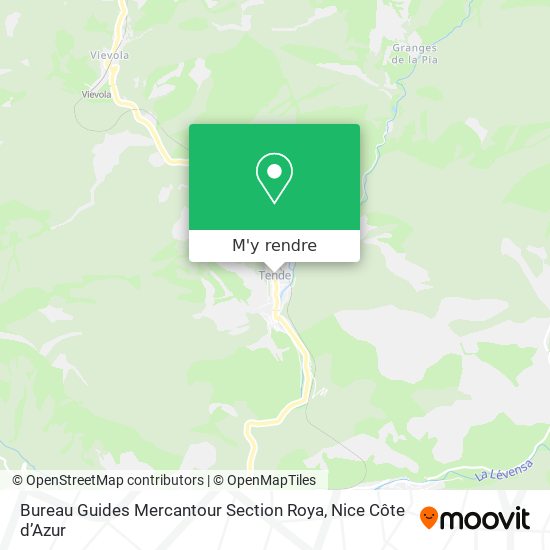 Bureau Guides Mercantour Section Roya plan