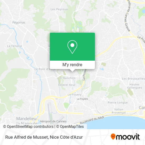 Rue Alfred de Musset plan