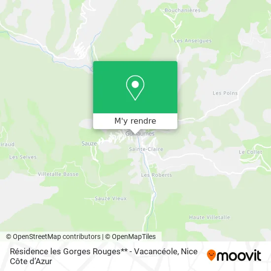 Résidence les Gorges Rouges** - Vacancéole plan