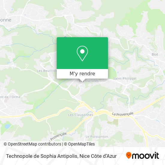 Technopole de Sophia Antipolis plan