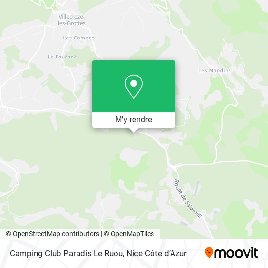 Camping Club Paradis Le Ruou plan