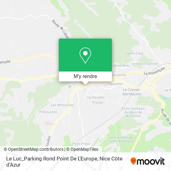 Le Luc_Parking Rond Point De L'Europe plan
