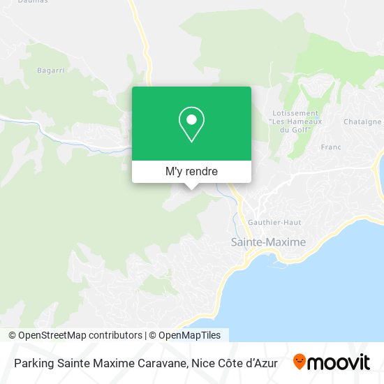 Parking Sainte Maxime Caravane plan