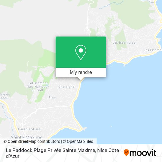 Le Paddock Plage Privée Sainte Maxime plan