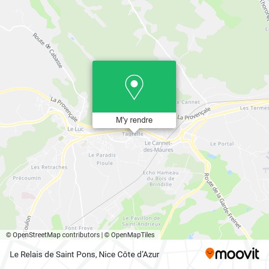 Le Relais de Saint Pons plan