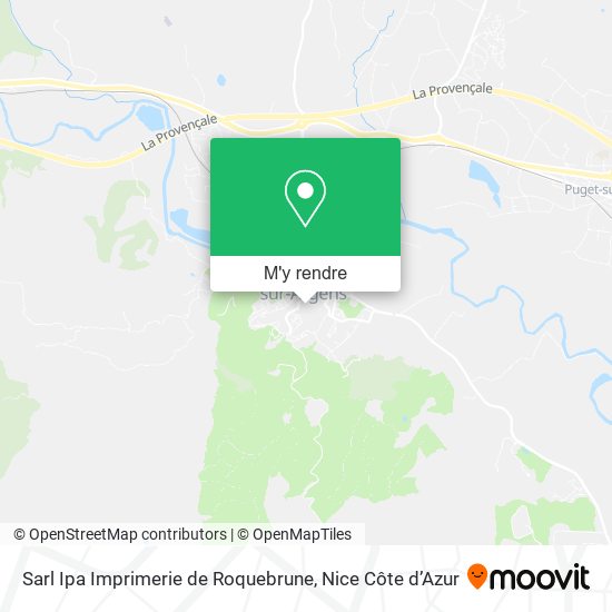 Sarl Ipa Imprimerie de Roquebrune plan