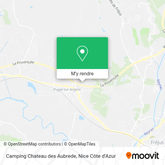 Camping Chateau des Aubrede plan