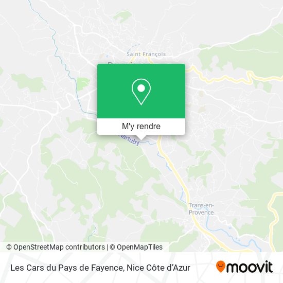 Les Cars du Pays de Fayence plan