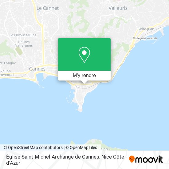 Église Saint-Michel-Archange de Cannes plan