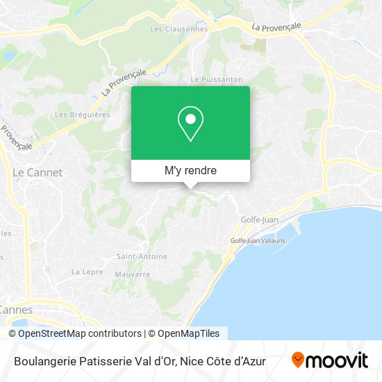 Boulangerie Patisserie Val d'Or plan