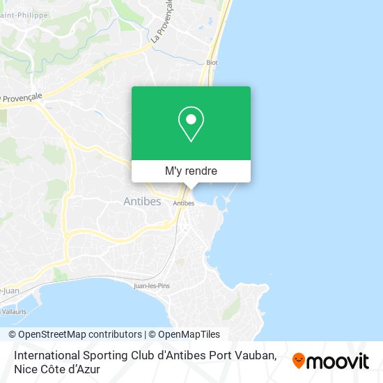 International Sporting Club d'Antibes Port Vauban plan