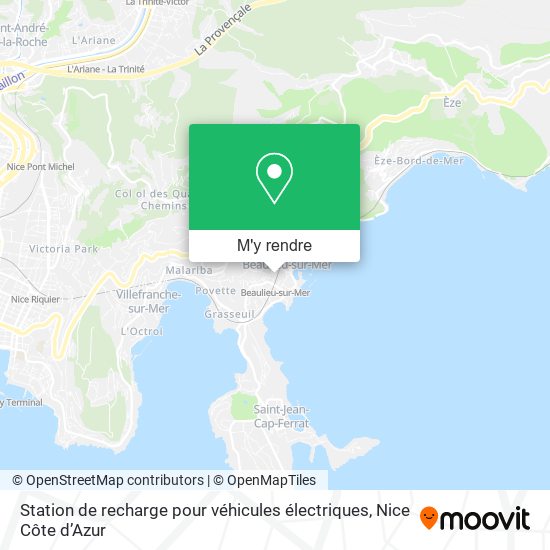 Station de recharge pour véhicules électriques plan