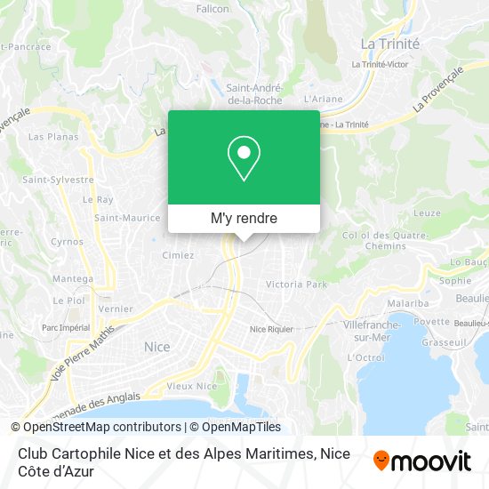 Club Cartophile Nice et des Alpes Maritimes plan