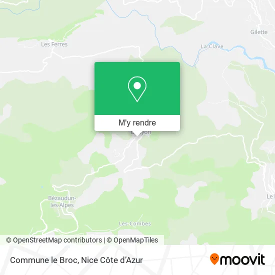 Commune le Broc plan