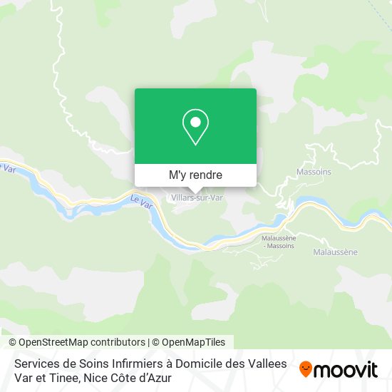 Services de Soins Infirmiers à Domicile des Vallees Var et Tinee plan