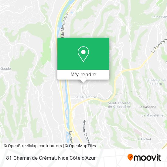 81 Chemin de Crémat plan