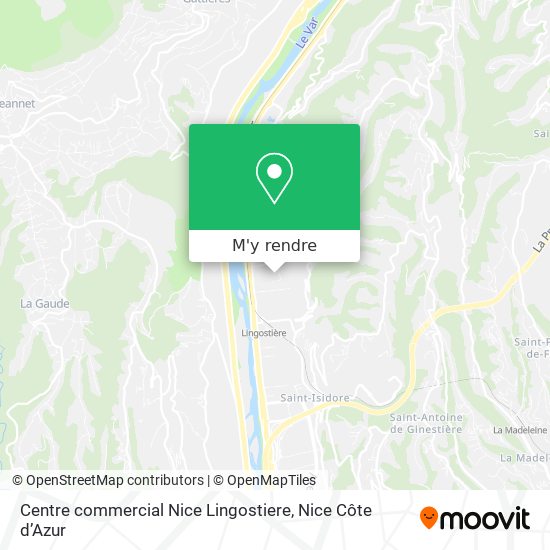 Centre commercial Nice Lingostiere plan