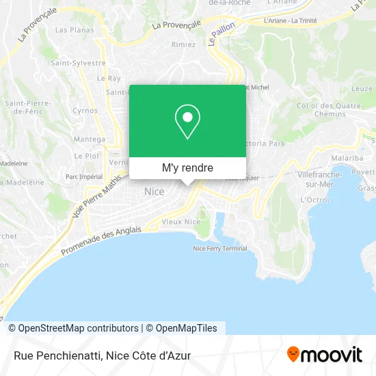 Rue Penchienatti plan