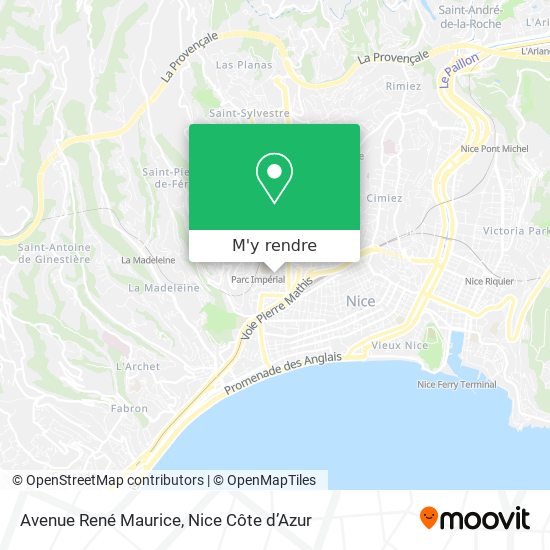 Avenue René Maurice plan